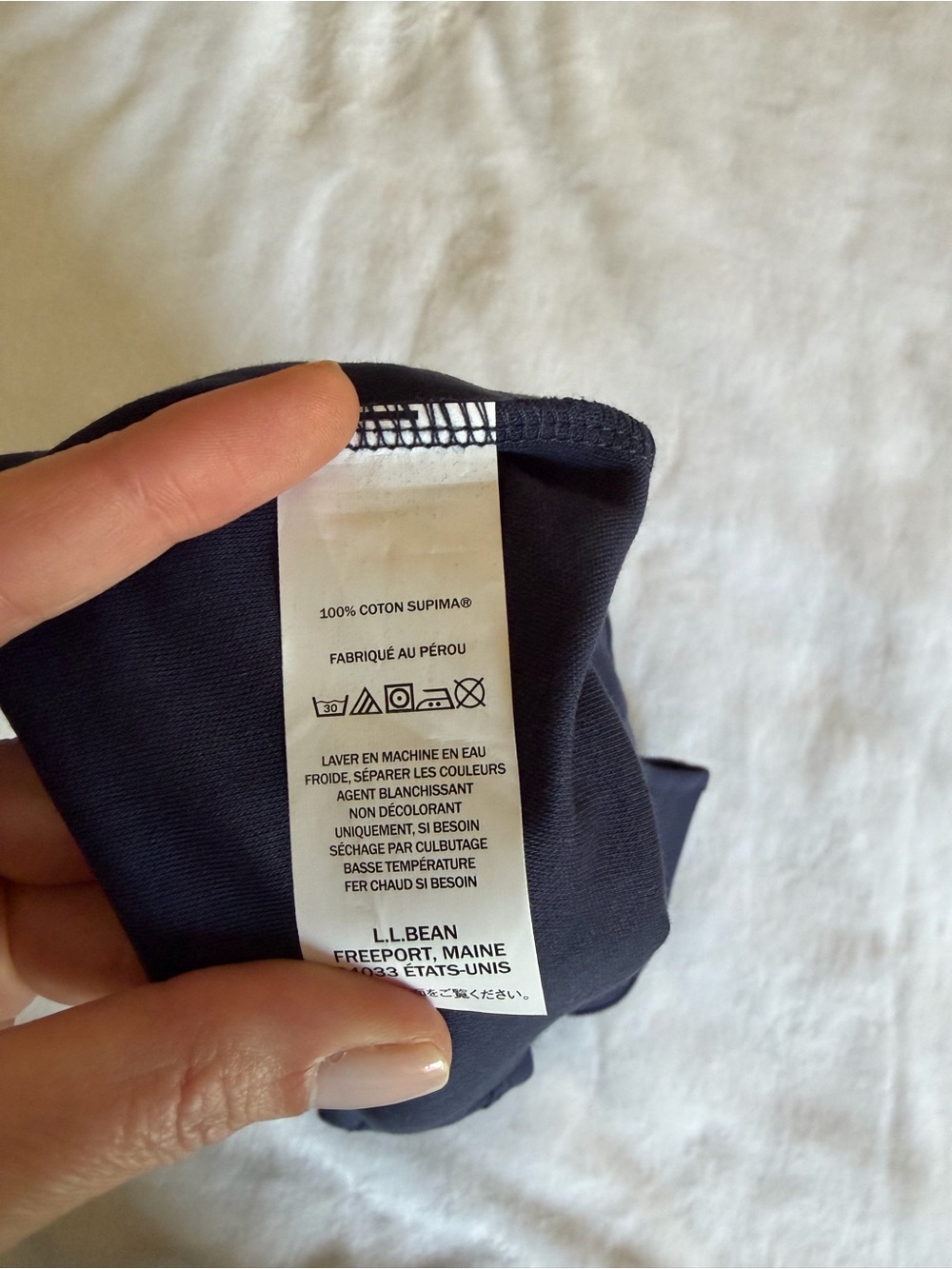 L.L. Bean Dark Navy Classic Scoop Tank - Picture 6 of 6